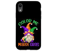 Funny Mardi Gras Quote for Women and Men with Carnival GNOME Coque pour iPhone XR