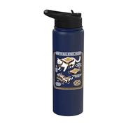 Funny Math Infinite Energy Cat et génie mécanique Stainless Steel Insulated Water Bottle