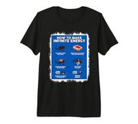 Funny Math Infinite Energy Cat et génie mécanique T-Shirt Haut de Gamme