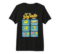 Funny Math Infinite Energy Cat et génie mécanique T-Shirt Haut de Gamme