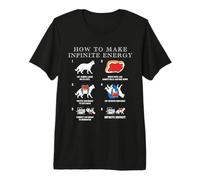 Funny Math Infinite Energy Cat et génie mécanique T-Shirt Haut de Gamme