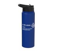 Funny Math Love Onion Opinion Pi Définition Mathématicien Stainless Steel Insulated Water Bottle