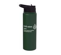 Funny Math Love Onion Opinion Pi Définition Mathématicien Stainless Steel Insulated Water Bottle