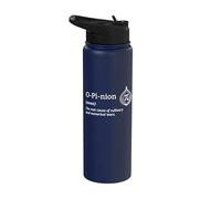 Funny Math Love Onion Opinion Pi Définition Mathématicien Stainless Steel Insulated Water Bottle