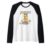 Funny Math Teacher Teacher Appreciation Back to School Manche Raglan