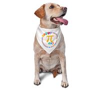 Funny Mathematical Happy Pi Day Dog Bandanas Pet Scarf Triangle Bib Cats Réglable Foulard Accessoires pour Petit Moyen Grand Chiot