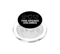 Funny Maths Science Geeky Pun This Speaks Volumes PopSockets PopGrip pour MagSafe