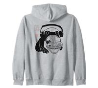 Funny Matsumoto Hoji Grumpy Frog Ramen Nouilles Musique Art Sweat à Capuche