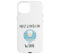 Funny May Contain Wine Tasting Lover Drinking Mother's Day Coque pour iPhone 15 Plus