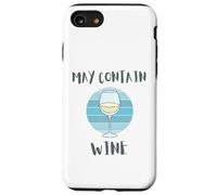 Funny May Contain Wine Tasting Lover Drinking Mother's Day Coque pour iPhone SE (2020) / 7/8