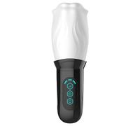 Funny Me First Class - masturbateur bouche rotatif - blanc/noir