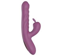 Funny Me Rabbit Bunny - Vibro vibrant rechargeable avec stimulateur (violet)