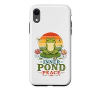 Funny Méditation Yoga Grenouille Pilates Yoga Grenouille Coque pour iPhone XR