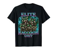 Funny Meme Elite Raccoon Unit Squad Bootleg Special Forces T-Shirt