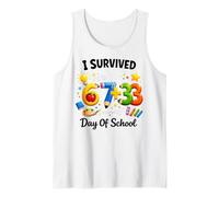 Funny Meme I Survived 100 Days of School 67 Six Seven Débardeur