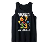 Funny Meme I Survived 100 Days of School 67 Six Seven Débardeur