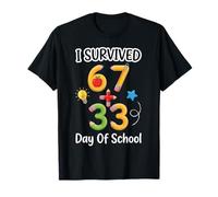 Funny Meme I Survived 100 Days of School 67 Six Seven T-Shirt