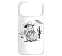 Funny Meme UFO Capybara Alien Vintage 90s Wild West Boho Coque pour iPhone 17 Pro Max
