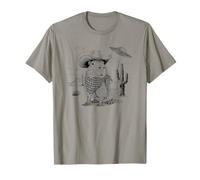 Funny Meme UFO Capybara Alien Vintage 90s Wild West Boho T-Shirt