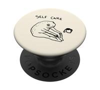 Funny Meme, Version Japonaise. Soins personnels Grenouille Yoga PopSockets PopGrip Adhésif