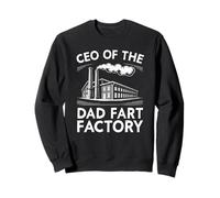 Funny Men Dad Joke Farting Retro PDG de The Dad Fart Factory Sweatshirt