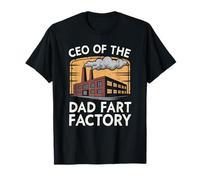 Funny Men Dad Joke Farting Retro PDG de The Dad Fart Factory T-Shirt