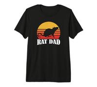Funny Mens Boys Retro Vintage Sunset Pet Rat Dad Lover T-Shirt Haut de Gamme
