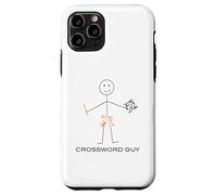 Funny Mens Crossword Guy Boy Mots Croisés Puzzle Coque pour iPhone 11 Pro