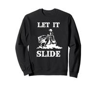 Funny Mens Let It Slide Sliding Stop Reining Horse Lover Sweatshirt