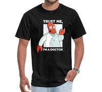 Funny Men's T-Shirts Doctor Zoidberg Who Unique T Shirt Special 100% Cotton Fabric Tshirt Trust Me I'm A Doctor Cthulhu Tees