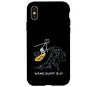 Funny Mens Wake Surf Guy Boys Wake Surf Coque pour iPhone X/XS