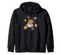 Funny Mens Womens Girls Boys Astronaut Space Beaver Lover Sweat à Capuche