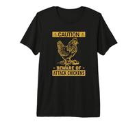 Funny Mens Womens Girls Caution Buff Orpington Chicken Lover T-Shirt Haut de Gamme
