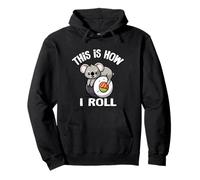 Funny Mens Womens Kids Cute How I Roll Sushi Koala Lover Sweat à Capuche