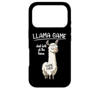 Funny Mens Womens Kids Llama Game Don't Look at The Llama Coque pour iPhone 17 Pro