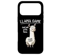 Funny Mens Womens Kids Llama Game Don't Look at The Llama Coque pour iPhone 17 Pro Max