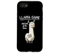 Funny Mens Womens Kids Llama Game Don't Look at The Llama Coque pour iPhone SE (2020) / 7/8
