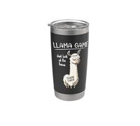 Funny Mens Womens Kids Llama Game Don't Look At The Llama Gobelet isotherme en acier inoxydable double paroi