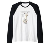 Funny Mens Womens Kids Llama Game Don't Look at The Llama Manche Raglan
