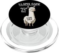 Funny Mens Womens Kids Llama Game Don't Look at The Llama PopSockets PopGrip pour MagSafe