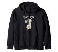 Funny Mens Womens Kids Llama Game Don't Look at The Llama Sweat à Capuche
