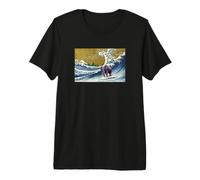 Funny Mens Womens Kids Mama Surfing A Wave Elephant Lover T-Shirt Haut de Gamme