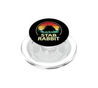 Funny Mens Womens Retro Vintage Stab Rabbit Porcupine Lover PopSockets PopGrip pour MagSafe