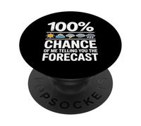 Funny Meteorology Gift Weather Enthusiasts Cool Weatherman PopSockets PopGrip Adhésif