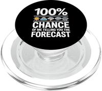 Funny Meteorology Gift Weather Enthusiasts Cool Weatherman PopSockets PopGrip pour MagSafe