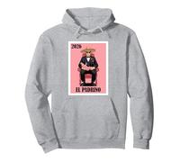 Funny Mexican Baptism Padrino Proposal 2026 - El Padrino Sweat à Capuche, Unisexe pour Adultes, Gris Chiné, S