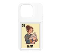 Funny Mexican Design for Aunt Cat Lady Version - La Tia Coque pour iPhone 15 Pro