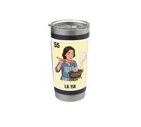 Funny Mexican Design for Aunt - La Tia Cocinera Gobelet isotherme en acier inoxydable double paroi