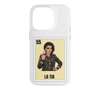 Funny Mexican Design for Aunt - La Tia Rockera Coque pour iPhone 14 Pro