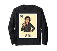 Funny Mexican Design for Aunt - La Tia Rockera Manche Longue